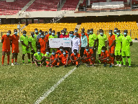 Officials of Hisense and Kotoko during the presentation