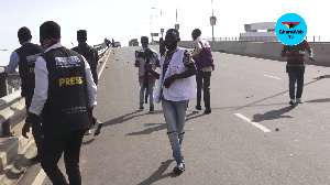 The journalists were pelted with stones by the angry protestors