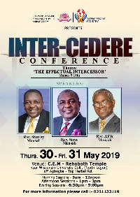 The event comes off from tomorrow Thursday, 30 to Friday, May 31, 2019