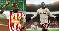 L- Kwadwo Poku Mahala, R- Asamoah Gyan