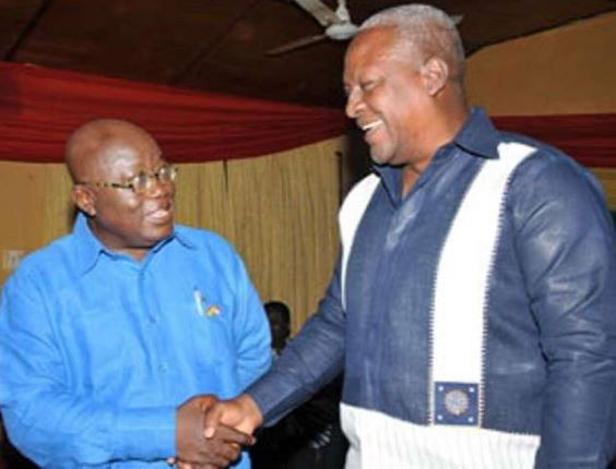 President John Dramani Mahama & President-elect, Nana Akufo-Addo