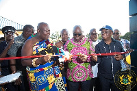 President Akufo-Addo and Togbui Amenya Fiti V, Paramount Chief of the Aflao Traditional Area