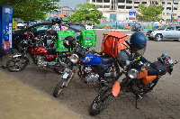 File photo/Food delivery bikes