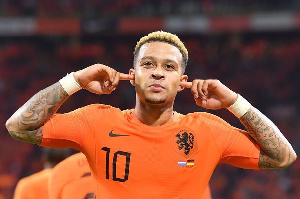 Dutch forward of Ghanaian descent, Memphis Depay