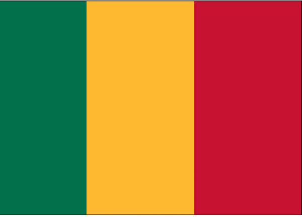 The flag of Mali