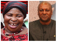 Former President John Dramani Mahama and Akua Donkor