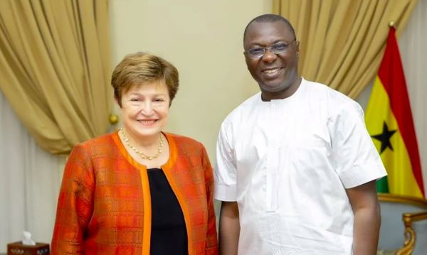 Kristalina Georgieva (IMF Managing Director) and Dr. Mohammed Amin Adam (Minister for Finance)