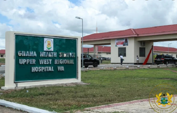 The frontage of the Upper West Regional Hospital