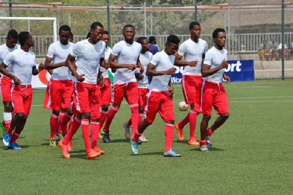 WAFA SC squad in training