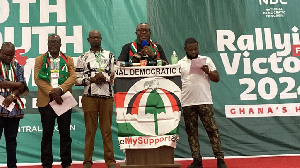 Samuel Ofosu-Ampofo speaking at Cape Coast during the conference