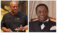 John Mahama (left) and Dr. Kwabena Duffuor (right)