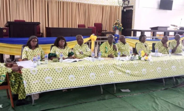 Mr Tetteh (middle) with other board members during the programme