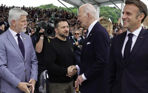 Biden and Zelensky were joined by world leaders at commemorative D-Day events in Normandy