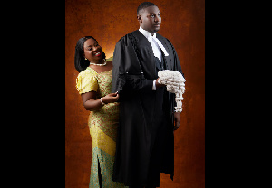 Obuobia and her son after their graduation