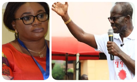 [L-R] EC Chair, Charlotte Osei and Dr Nduom, PPP Flagbearer