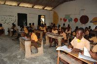 A file photo of basic school students