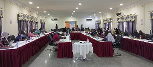 Stakeholders in the education sector at a tripartite meeting