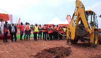 A view at the groundbreaking ceremony