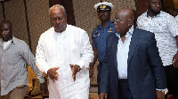 John Dramani Mahama, former president of Ghana(Left) & President Akufo Addo (Right)