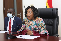 Foreign Affairs Minister, Shirley Ayorkor Botchwey with some of the delegates