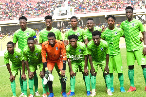 Bechem United's starting eleven against Aduana Stars