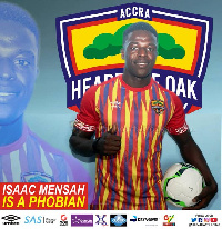 Hearts of Oak forward Isaac Mensah