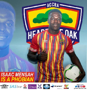 Accra Hearts of Oak forward, Isaac Mensah