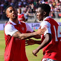 Striker Gabriel Jesus and Eddie Nketiah