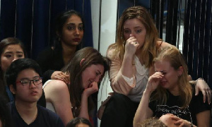 Hillary Supporters Weep