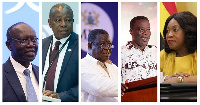 Ken Ofori-Atta, Kwaku Agyeman-Manu, Kwasi Amoako-Atta, Ignatius Baffour-Awuah and Ayorkor Botchwey