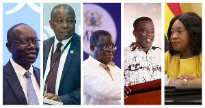 Ken Ofori-Atta, Kwaku Agyeman-Manu, Kwasi Amoako-Atta, Ignatius Baffour-Awuah and Ayorkor Botchwey