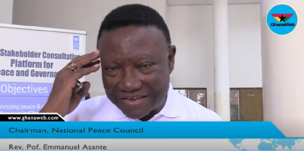 Most Reverend Dr. Emmanuel Asante, Chairman of the National Peace Council