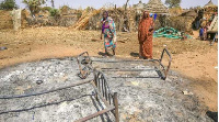 Sudanese check the aftermath of violence in al-Twail Saadoun    Photo Credit | AFP