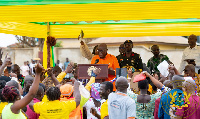 President Nana Addo Dankwa Akufo-Addo announcing the new price in Tepa