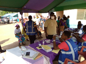 File Photo: Voters in queue waiting to cast their vote