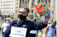 A protest was held outside the Nigerian High Commission last week