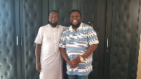 Oteele and  Alhaji Salamu Amadu in a photo