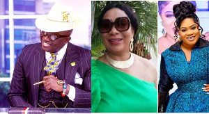 A collage of KKD, Stella Seal and Obaapa Christy