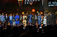 A group photo of all winners on the night in Morocco