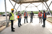 Ebenezer Twum Asante visited the infectious disease isolation and treatment centre