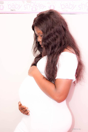 Raissa Sambou during her pregnancy journey