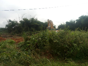 Excavator use in illegal mining in Mpohor district