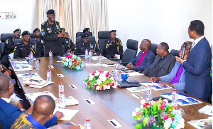 IGP, Dr Akuffo Dampare interacting with the Christian Council