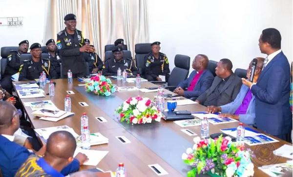 IGP, Dr Akuffo Dampare interacting with the Christian Council