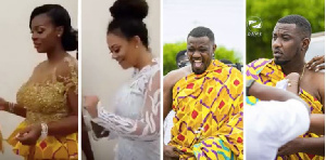 John Dumelo's wife, Nadia Buari and John Dumelo