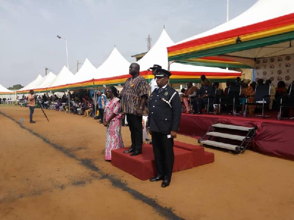 Samuel Nii Adjei Tawiah during the celebration of the 63rd independence day celebration