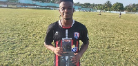 Alex Aso was named Man of the Match after his pair of first-half goals