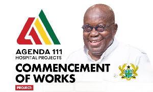 President Akufo-Addo cut sod for the start of Agenda 111 in Trede in the Ashanti Region