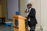 Mr. Carruthers Tetteh's first lecture [Source: UCC]