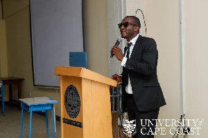 Mr. Carruthers Tetteh's first lecture [Source: UCC]